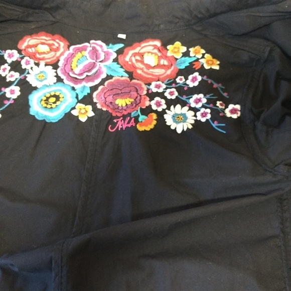 Johnny Was Trench cotton Jacket Sz M NWT - Picture 8 of 8